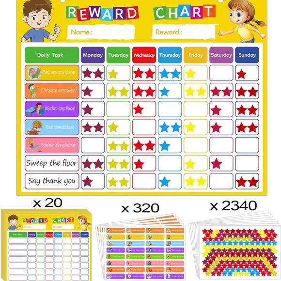 Kids Chore Chart. - Picture 1 of 4